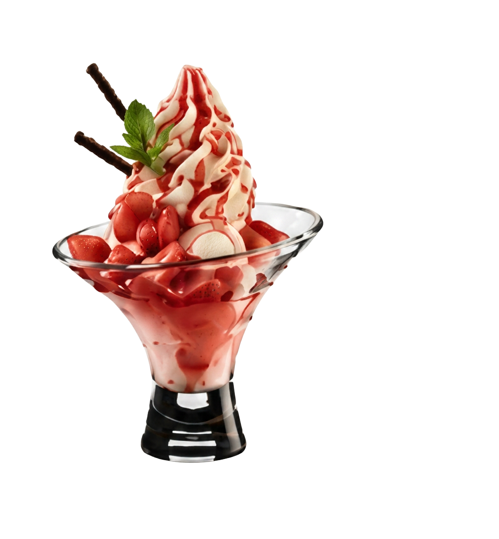 Erdbeere Becher